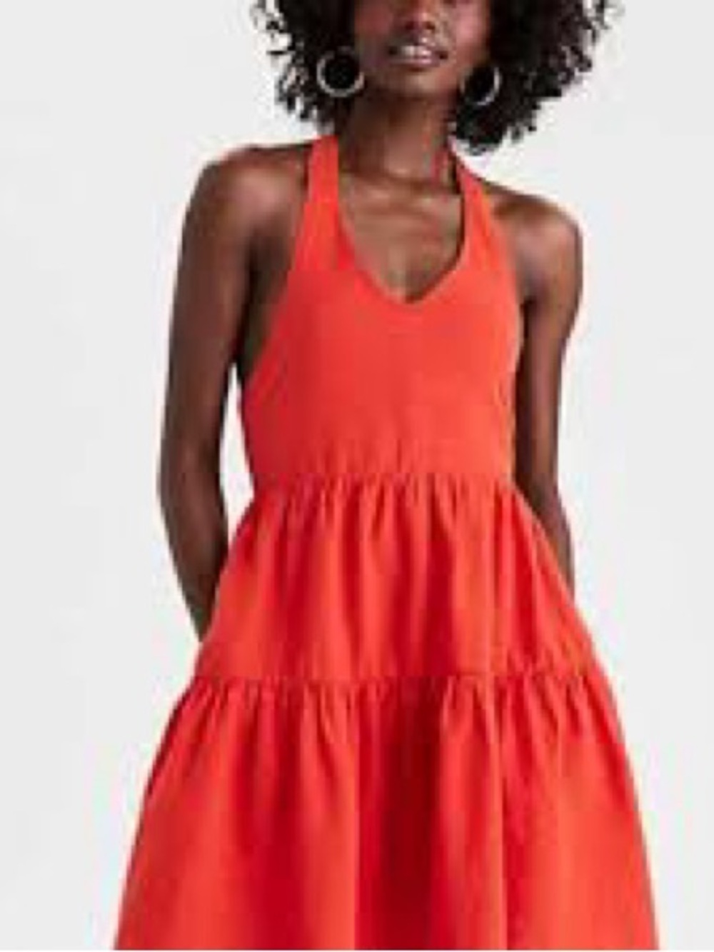 American Eagle Tiered Halter Mini Dress